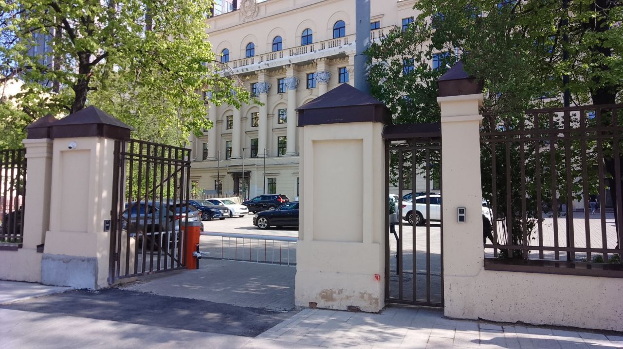 фасад дома, здание по адресу г Москва, ул Новорязанская, д 8А стр 1 