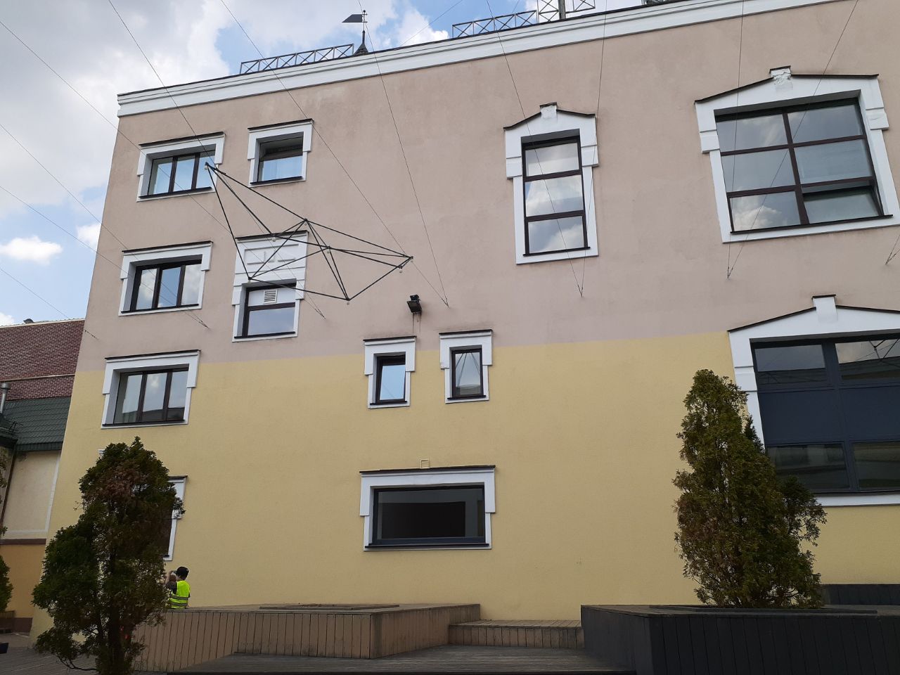 фасад дома, здание по адресу г Москва, Спартаковская пл, д 16/15 стр 6