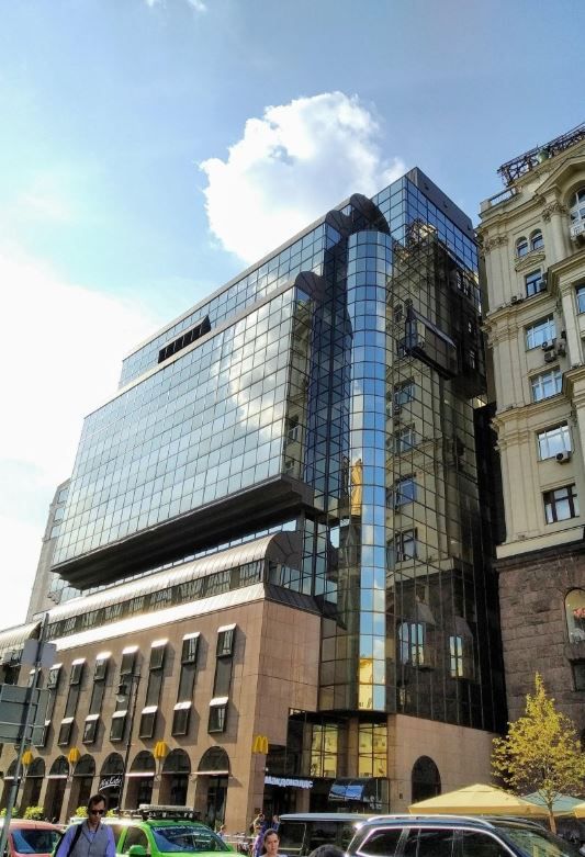 фасад дома, здание по адресу г Москва, Газетный пер, д 17