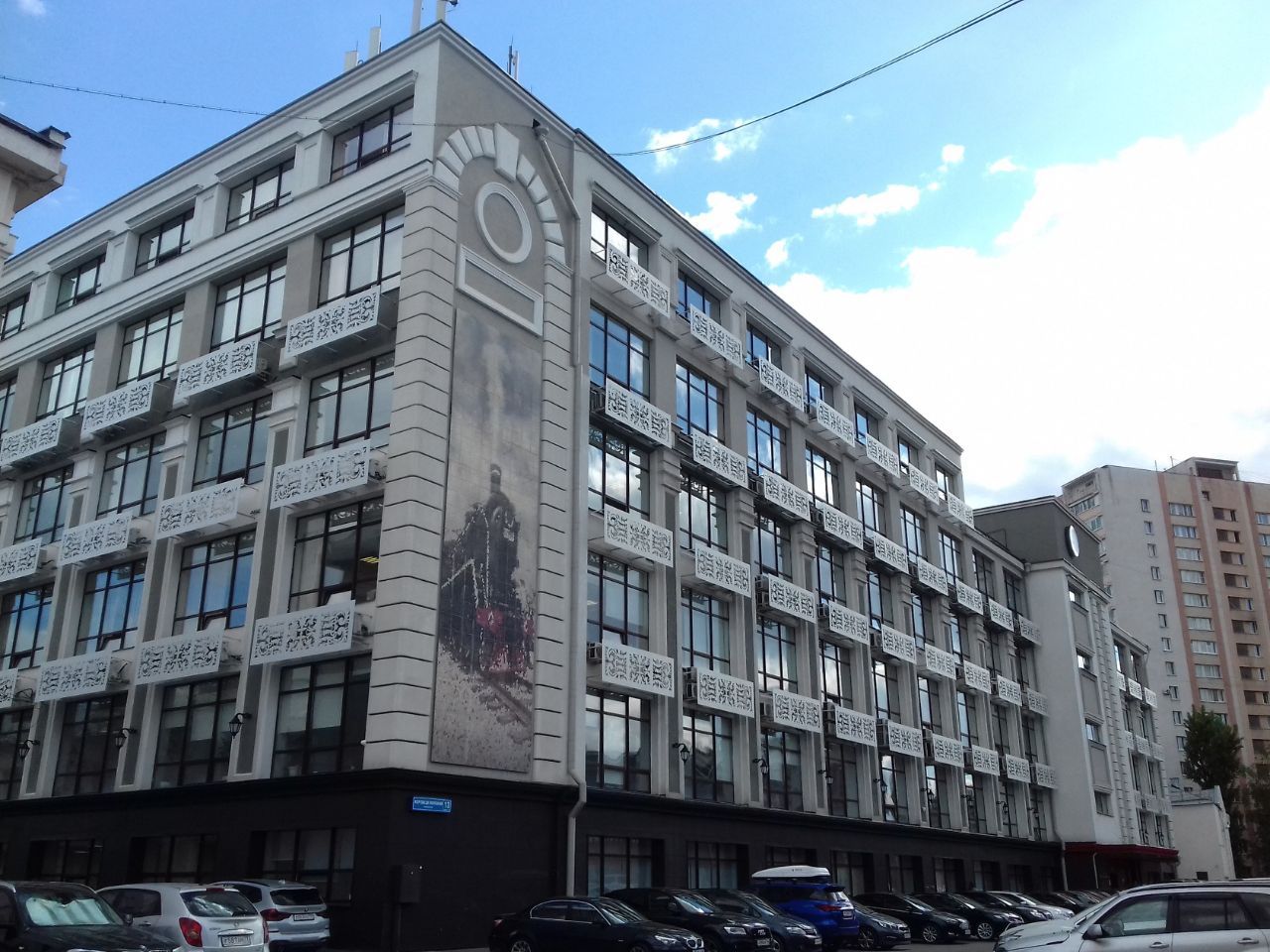 фасад дома, здание по адресу г Москва, Переведеновский пер, д 13 стр 16