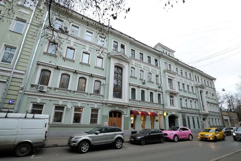 фасад дома, здание по адресу г Москва, пер Козихинский Б., д 4