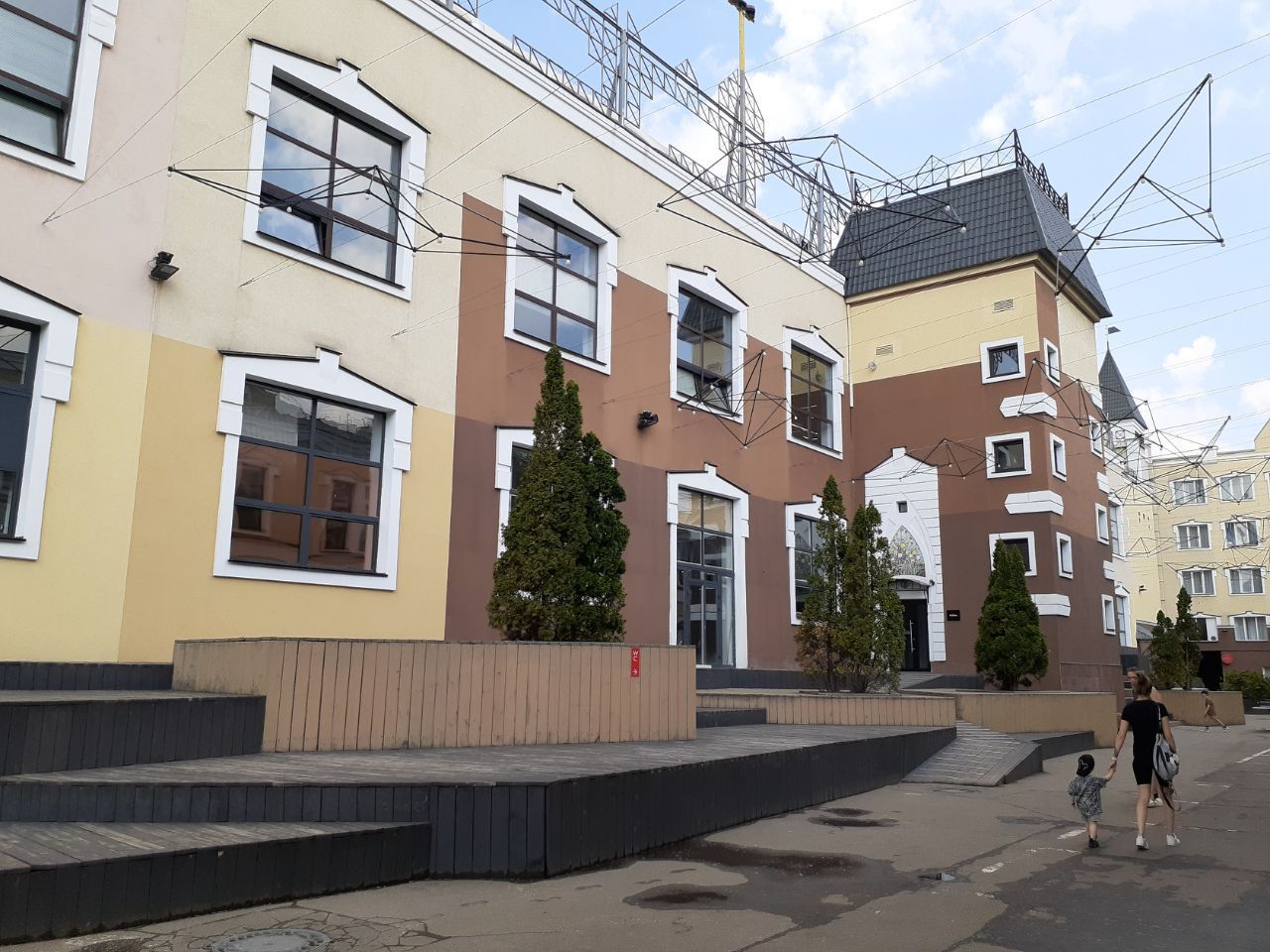 фасад дома, здание по адресу г Москва, Спартаковская пл, д 16/15 стр 6