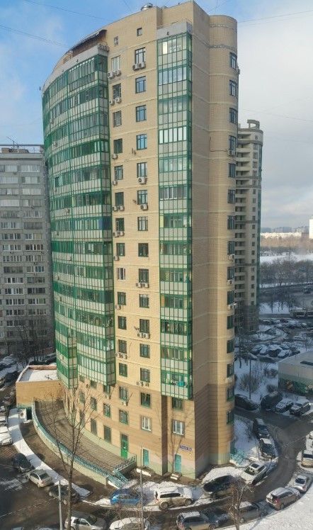 фасад дома, здание по адресу г Москва, Ленинградское шоссе, д 130 к 1