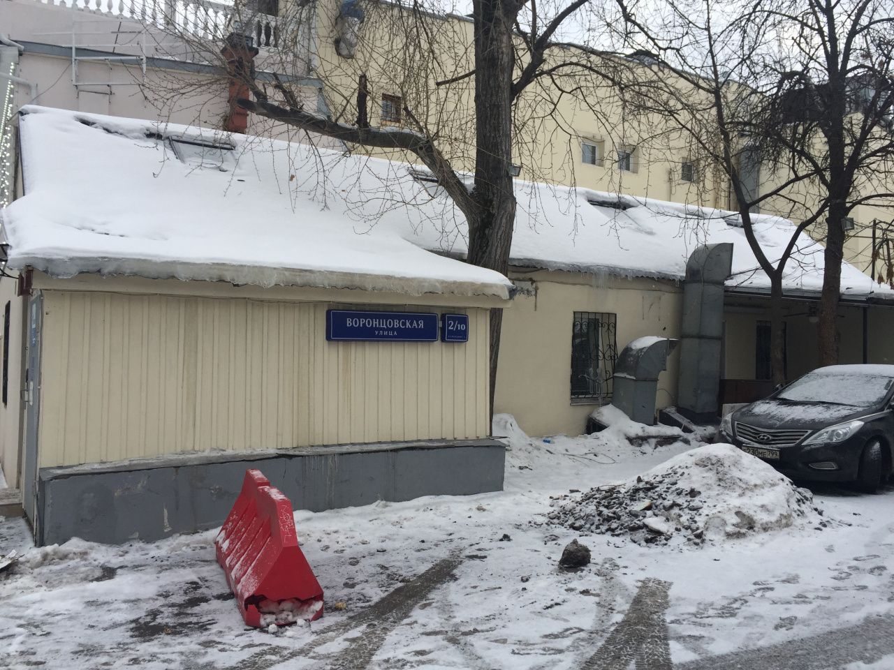 фасад дома, здание по адресу г Москва, ул Воронцовская, д 2/10 стр 1 