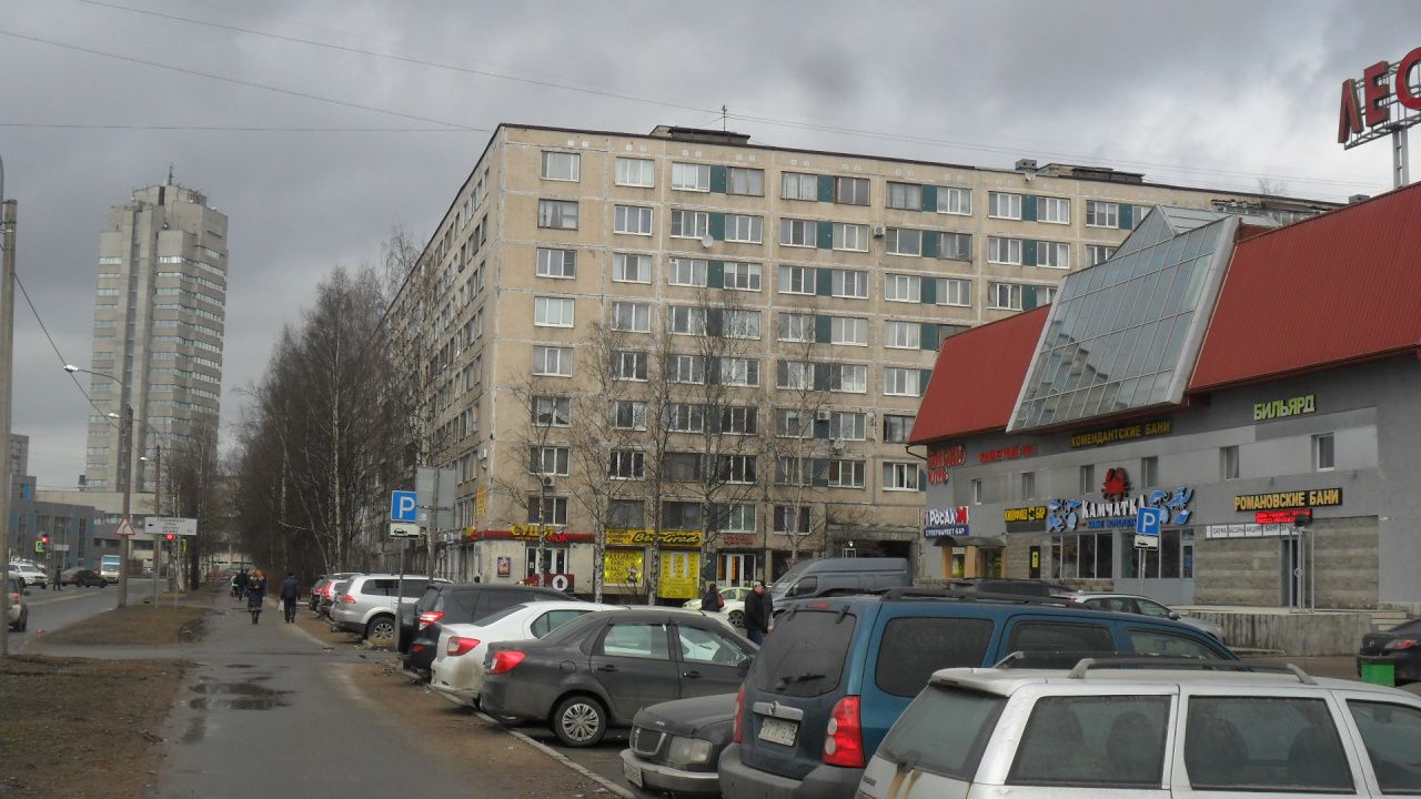 фасад дома, здание по адресу г Санкт-Петербург, ул Байконурская, д 15