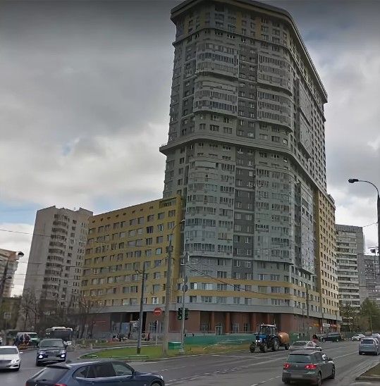 фасад дома, здание по адресу г Москва, ул Ярцевская, д 27 к 1