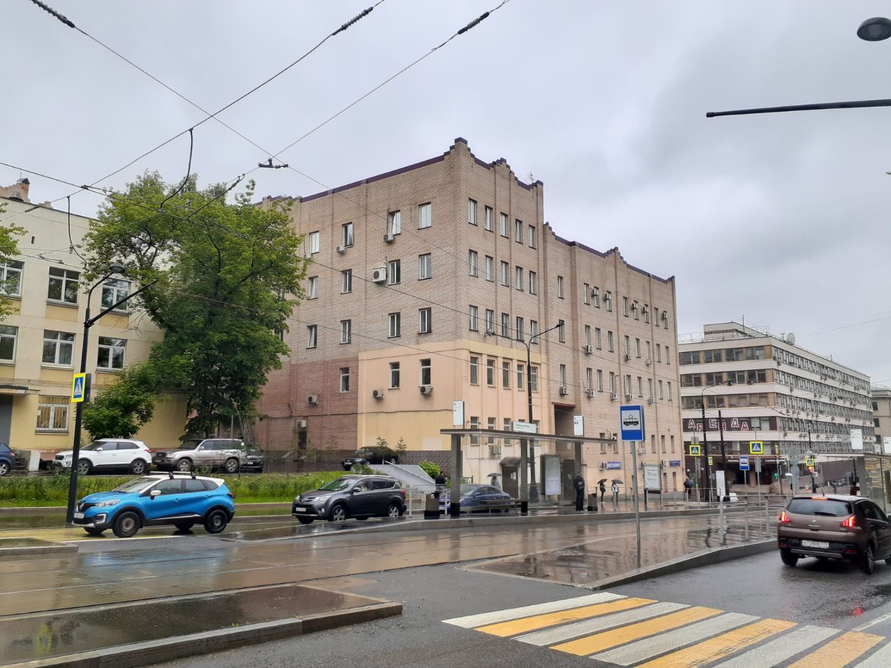 фасад дома, здание по адресу г Москва, 3-й Сыромятнический пер, д 3/9 стр 1