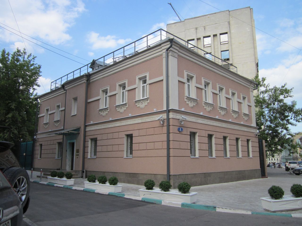 фасад дома, здание по адресу г Москва, 2-й Спасоналивковский пер, д 8