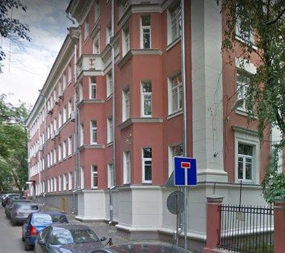 фасад дома, здание по адресу г Москва, Трёхпрудный пер, д 4 