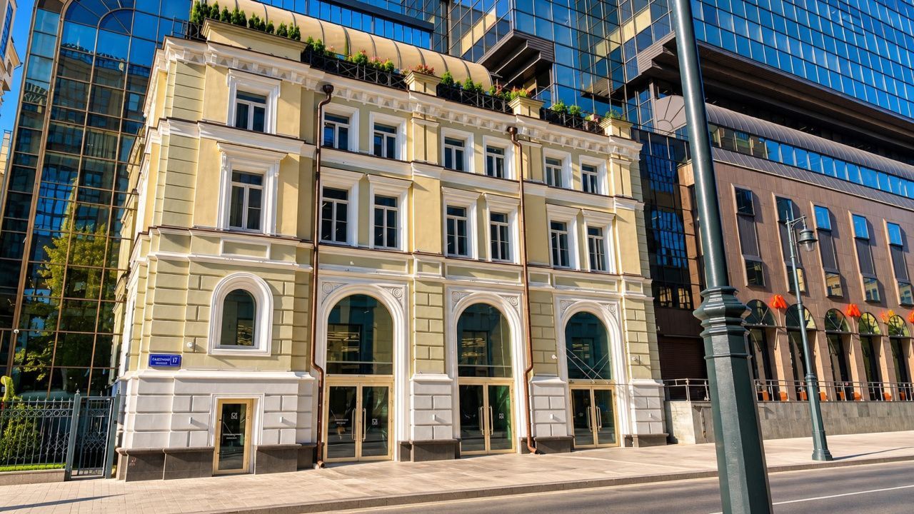 фасад дома, здание по адресу г Москва, Газетный пер, д 17 стр 2