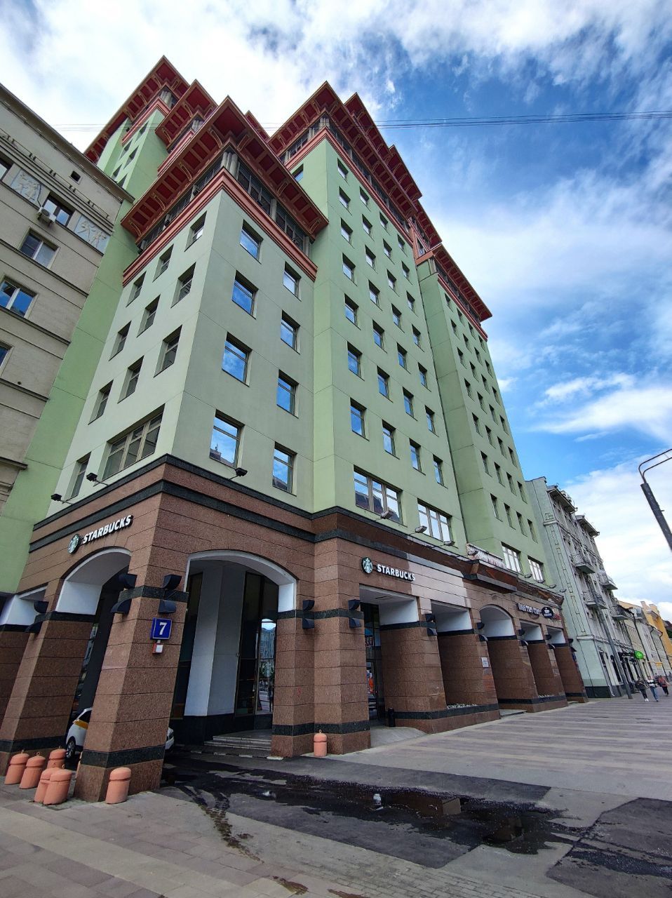 фасад дома, здание по адресу г Москва, ул Долгоруковская, д 7 