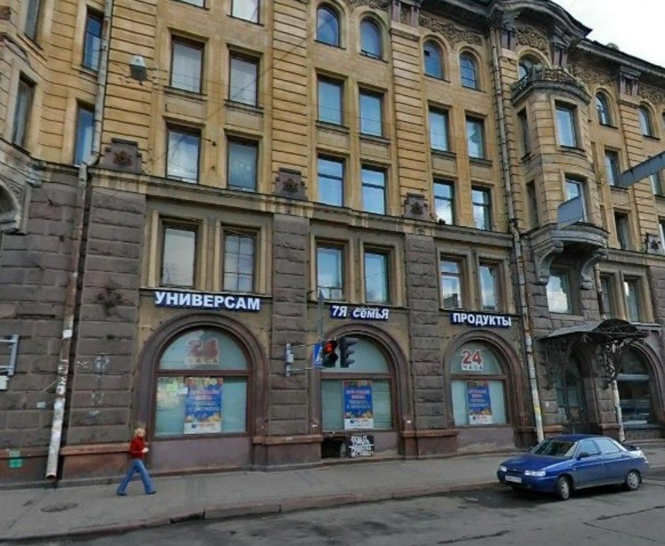 фасад дома, здание по адресу г Санкт-Петербург, ул Звенигородская, д 2/44 