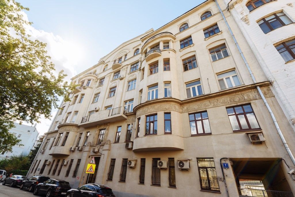 фасад дома, здание по адресу г Москва, Архангельский пер, д 7 
