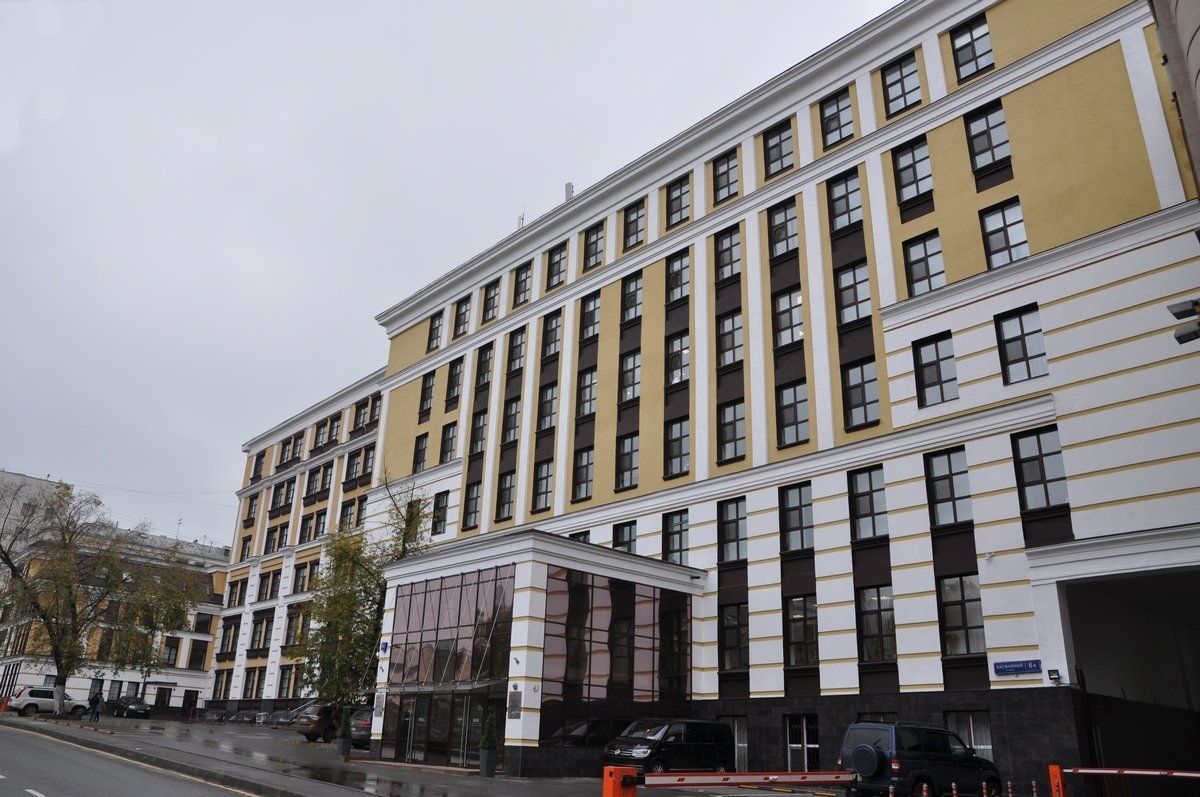 фасад дома, здание по адресу г Москва, Басманный тупик, д 6А стр 1