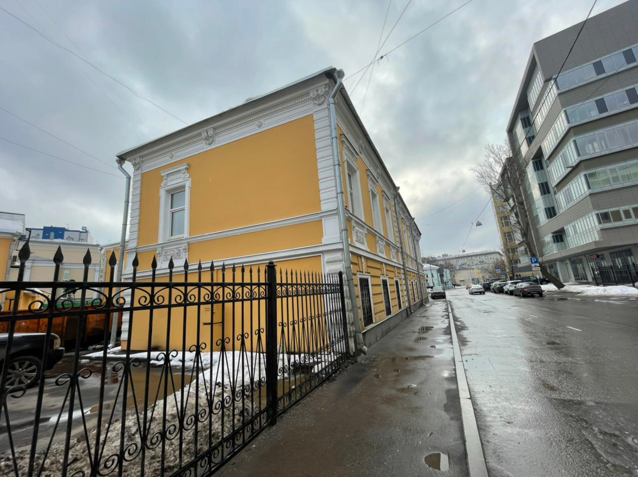фасад дома, здание по адресу г Москва, 1-й Коптельский пер, д 18 стр 1 