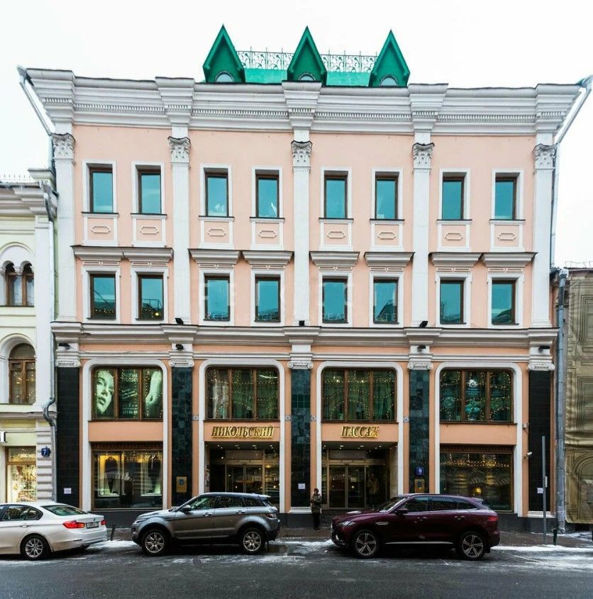 фасад дома, здание по адресу г Москва, Ветошный пер, д 9